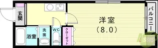 Kパラッツォ西明石【2階】の間取り
