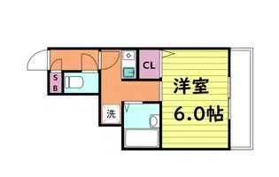 SENSE COURT 森ノ宮【6階】の間取り