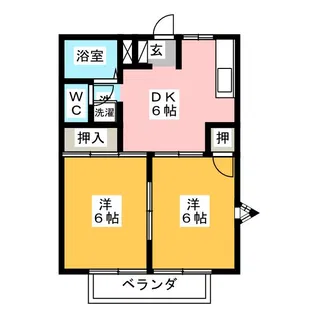 シティハイツくろだ【2階】の間取り