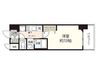 EC広島国泰寺【6階】の間取り