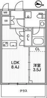 Weave Base Oji Kamiya【1階】の間取り