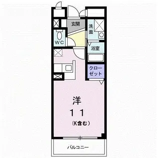 ファンデフォート【6階】の間取り