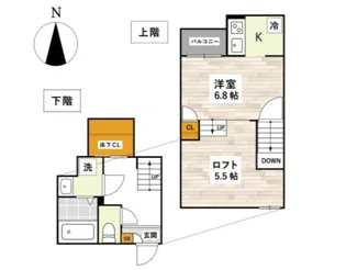 ADC東岡山Fino【2階】の間取り