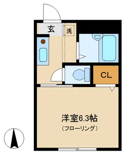 メゾンヴェールII【1階】の間取り
