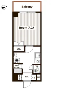 バレンタインハウス【2階】の間取り