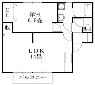 ローレル由美【1階】の間取り