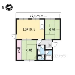メゾンヤマギワ【2階】の間取り