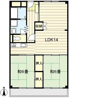 北区広瀬町 アクティブ広瀬町【3階】の間取り