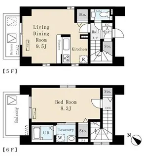 東京都品川区大井1【マンション】の間取り