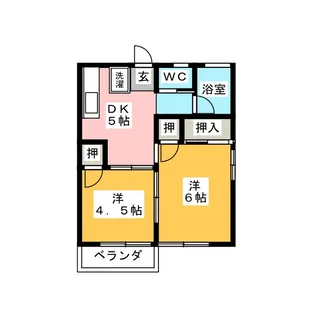 マンション吹上【2階】の間取り