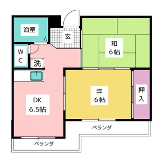 瑞穂レジデンス【4階】の間取り