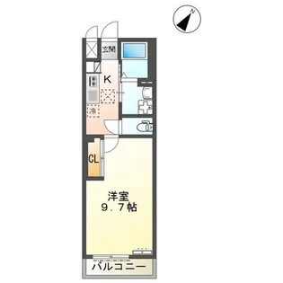 グリーンクレール【1階】の間取り