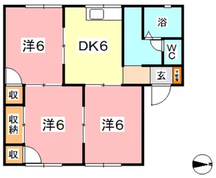 プレセジュール貝原 B【2階】の間取り