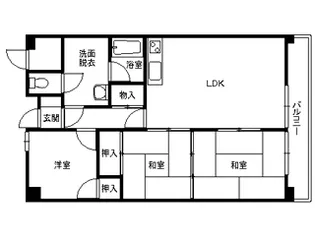 サンハイツ青森【2階】の間取り