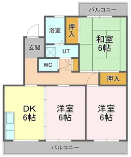 フラワービレッジ【3階】の間取り