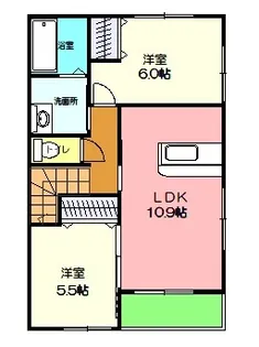 プレッソビナーリオ【2階】の間取り