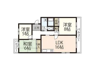 鈴が峰第四住宅7号棟【3階】の間取り