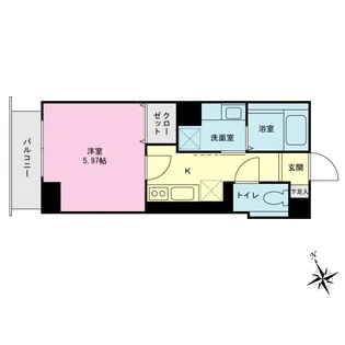 プライムネクサス穴守稲荷【1階】の間取り