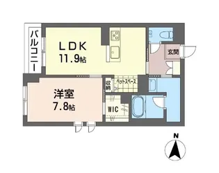 パーク・レジデンス荻窪桃井【2階】の間取り