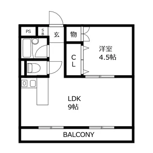 ロックバレー庄町【1階】の間取り