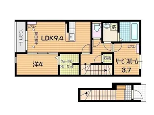 クロノス【2階】の間取り