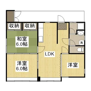 川口マンション【1階】の間取り