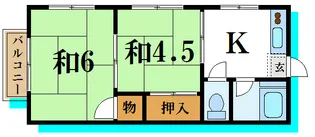 第18佐々木荘【2階】の間取り