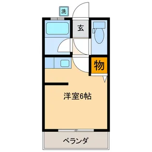コーポSANKAKU【2階】の間取り