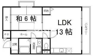トーシンハイツ桃山【2階】の間取り