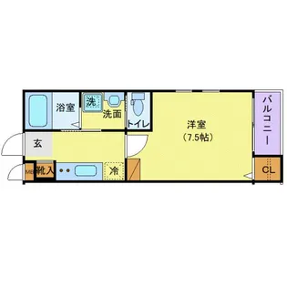 アリュール薬師堂駅前【3階】の間取り