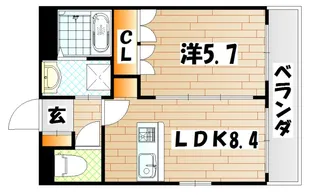 サンパレス【2階】の間取り