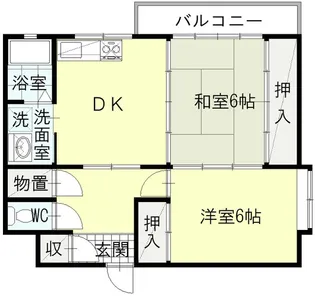 ブールバール・フジ【2階】の間取り