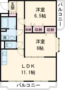 クレスト【2階】の間取り