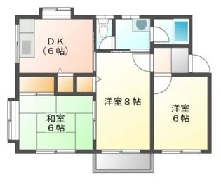 サンビレッジ国府【2階】の間取り