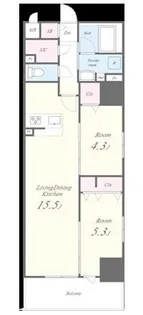 スターズスクエア浦和美園【6階】の間取り