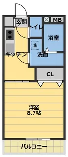 メルヴェーユ【3階】の間取り