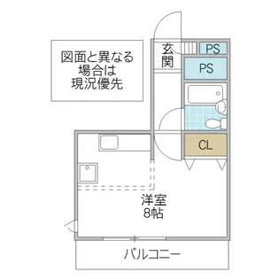 1Rの間取り画像
