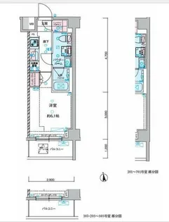 GENOVIA谷塚【1階】の間取り