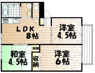 ウィンディア【1階】の間取り