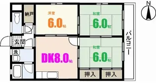 沖中ビル【2階】の間取り