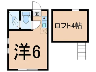 ユナイトエールツルミ【1階】の間取り
