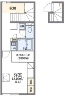 レオパレスマルベリー金磯【2階】の間取り