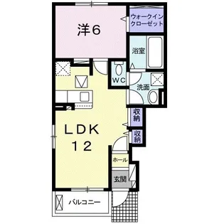 クレイン【1階】の間取り