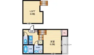 ハーモニーテラス津金III【2階】の間取り