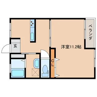第1年見マンション【1階】の間取り
