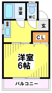 東京都府中市白糸台6【アパート】の間取り