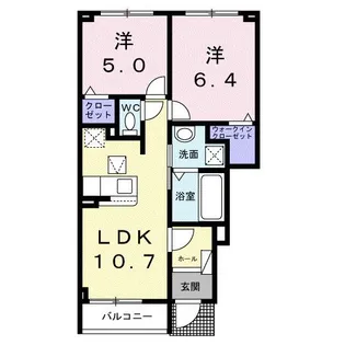 デライト 富士 A【1階】の間取り