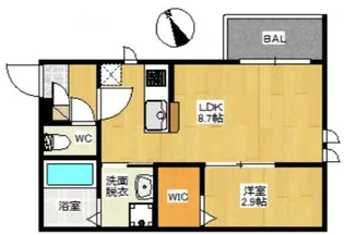 REGALEST そらきら【3階】の間取り