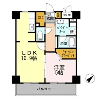 Habitation Daiwa(アビタシオンダイワ)【5階】の間取り