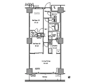 東京都江東区豊洲1【マンション】の間取り
